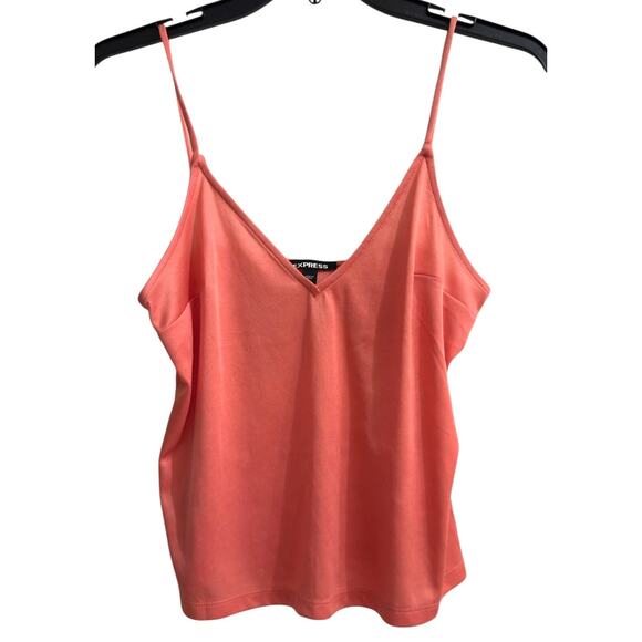 NWT Express Lace Long Sleeve Crew Swiss Dot Cami Pink Sexy Top XS - Picture 10 of 12